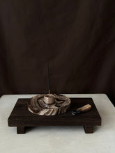 Load image into Gallery viewer, Chocolate Banded Crystal Onyx Cleanse Stick Holder #8