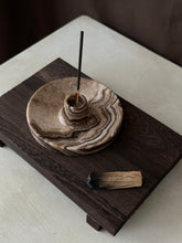 Load image into Gallery viewer, Chocolate Banded Crystal Onyx Cleanse Stick Holder #2