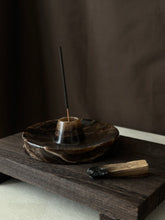 Load image into Gallery viewer, Chocolate Banded Crystal Onyx Cleanse Stick Holder #10