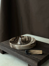 Load image into Gallery viewer, Chocolate Banded Crystal Onyx Cleanse Stick Holder #3