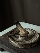 Load image into Gallery viewer, Chocolate Banded Crystal Onyx Cleanse Stick Holder #8