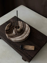 Load image into Gallery viewer, Chocolate Banded Crystal Onyx Cleanse Stick Holder #3