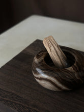 Load image into Gallery viewer, Chocolate Banded Crystal Onyx Tealight Candle Holder #6