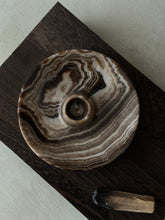 Load image into Gallery viewer, Chocolate Banded Crystal Onyx Cleanse Stick Holder #8
