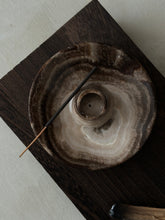 Load image into Gallery viewer, Chocolate Banded Crystal Onyx Cleanse Stick Holder #4