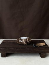 Load image into Gallery viewer, Chocolate Banded Crystal Onyx Tealight Candle Holder #2