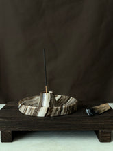 Load image into Gallery viewer, Chocolate Banded Crystal Onyx Cleanse Stick Holder #1