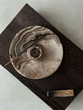 Load image into Gallery viewer, Chocolate Banded Crystal Onyx Cleanse Stick Holder #2