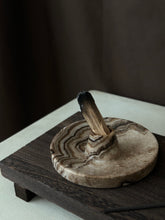 Load image into Gallery viewer, Chocolate Banded Crystal Onyx Cleanse Stick Holder #2