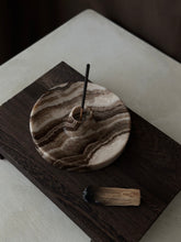 Load image into Gallery viewer, Chocolate Banded Crystal Onyx Cleanse Stick Holder #6