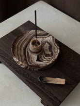 Load image into Gallery viewer, Chocolate Banded Crystal Onyx Cleanse Stick Holder #8