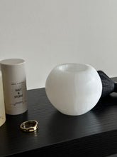 Load image into Gallery viewer, Selenite Polished Crystal Candle Holder