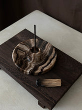 Load image into Gallery viewer, Chocolate Banded Crystal Onyx Cleanse Stick Holder #5