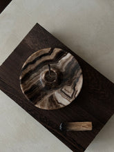 Load image into Gallery viewer, Chocolate Banded Crystal Onyx Cleanse Stick Holder #5