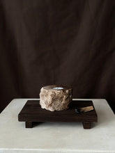 Load image into Gallery viewer, Chocolate Banded Crystal Raw Cut Onyx Tealight Candle Holder #4