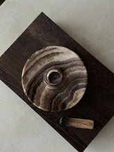 Load image into Gallery viewer, Chocolate Banded Crystal Onyx Cleanse Stick Holder #3