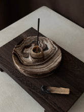 Load image into Gallery viewer, Chocolate Banded Crystal Onyx Cleanse Stick Holder #8