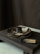 Load image into Gallery viewer, Chocolate Banded Crystal Onyx Cleanse Stick Holder #9