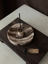 Load image into Gallery viewer, Chocolate Banded Crystal Onyx Cleanse Stick Holder #6