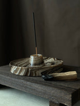 Load image into Gallery viewer, Chocolate Banded Crystal Onyx Cleanse Stick Holder #8