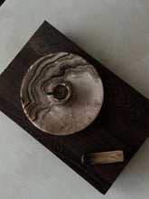 Load image into Gallery viewer, Chocolate Banded Crystal Onyx Cleanse Stick Holder #2