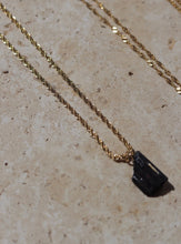 Load image into Gallery viewer, Black Tourmaline Crystal Necklace - Little Quartz Co Crystals