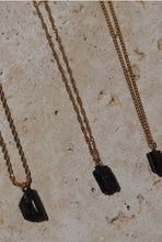 Load image into Gallery viewer, Black Tourmaline Crystal Necklace - Little Quartz Co Crystals