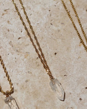 Load image into Gallery viewer, Clear Quartz Crystal Necklace - Little Quartz Co Crystals