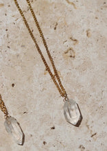 Load image into Gallery viewer, Clear Quartz Crystal Necklace - Little Quartz Co Crystals