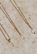 Load image into Gallery viewer, Clear Quartz Crystal Necklace - Little Quartz Co Crystals