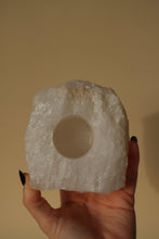 Load image into Gallery viewer, Clear Quartz Tealight Candle Holder - Little Quartz Co Crystals