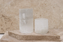 Load image into Gallery viewer, 2 Set Selenite Candle Holders Little Quartz Co Crystals