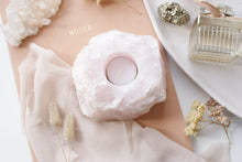 Load image into Gallery viewer, Rose Quartz Tealight Candle Holder - Little Quartz Co Crystals