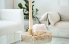 Load image into Gallery viewer, Rose Quartz Tealight Candle Holder - Little Quartz Co Crystals