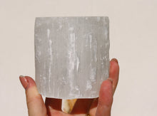 Load image into Gallery viewer, Short Selenite Tealight Candle Holder - Little Quartz Co Crystals