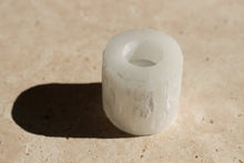 Load image into Gallery viewer, Short Selenite Tealight Candle Holder - Little Quartz Co Crystals
