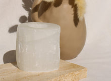 Load image into Gallery viewer, Short Selenite Tealight Candle Holder - Little Quartz Co Crystals