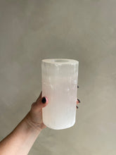 Load image into Gallery viewer, Tall Selenite Tealight Candle Holder - Little Quartz Co Crystals