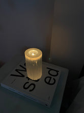 Load image into Gallery viewer, Tall Selenite Tealight Candle Holder - Little Quartz Co Crystals