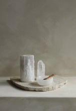Load image into Gallery viewer, Tall Selenite Tealight Candle Holder - Little Quartz Co Crystals