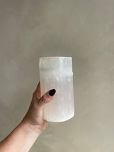 Load image into Gallery viewer, Tall Selenite Tealight Candle Holder - Little Quartz Co Crystals