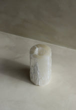 Load image into Gallery viewer, Tall Selenite Tealight Candle Holder - Little Quartz Co Crystals