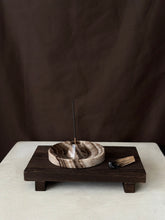Load image into Gallery viewer, Chocolate Banded Crystal Onyx Cleanse Stick Holder #3
