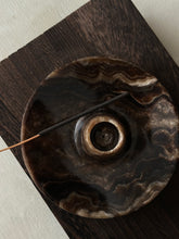 Load image into Gallery viewer, Chocolate Banded Crystal Onyx Cleanse Stick Holder #10
