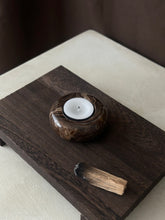 Load image into Gallery viewer, Chocolate Banded Crystal Onyx Tealight Candle Holder #6
