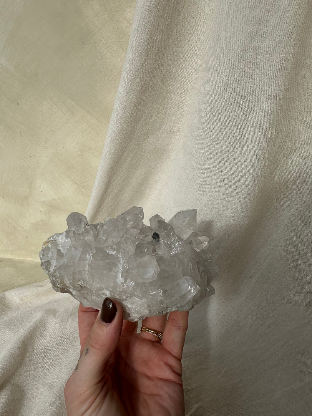 Clear Quartz Crystal Cluster #01