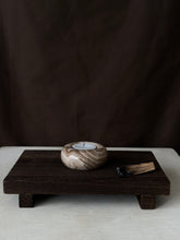 Load image into Gallery viewer, Chocolate Banded Crystal Onyx Tealight Candle Holder #1
