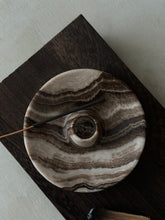 Load image into Gallery viewer, Chocolate Banded Crystal Onyx Cleanse Stick Holder #6
