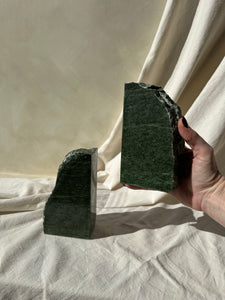 Epidote Crystal Bookends #1