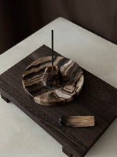 Load image into Gallery viewer, Chocolate Banded Crystal Onyx Cleanse Stick Holder #5
